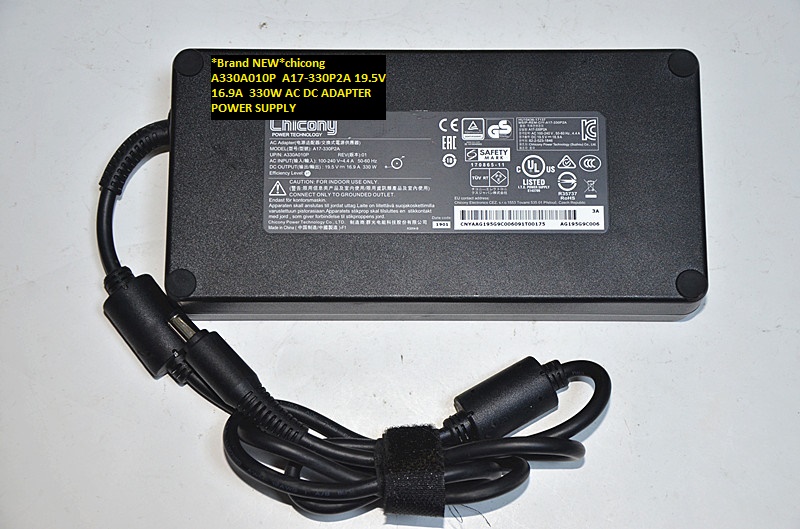 *Brand NEW*chicong A330A010P A17-330P2A 19.5V 16.9A 330W AC DC ADAPTER POWER SUPPLY